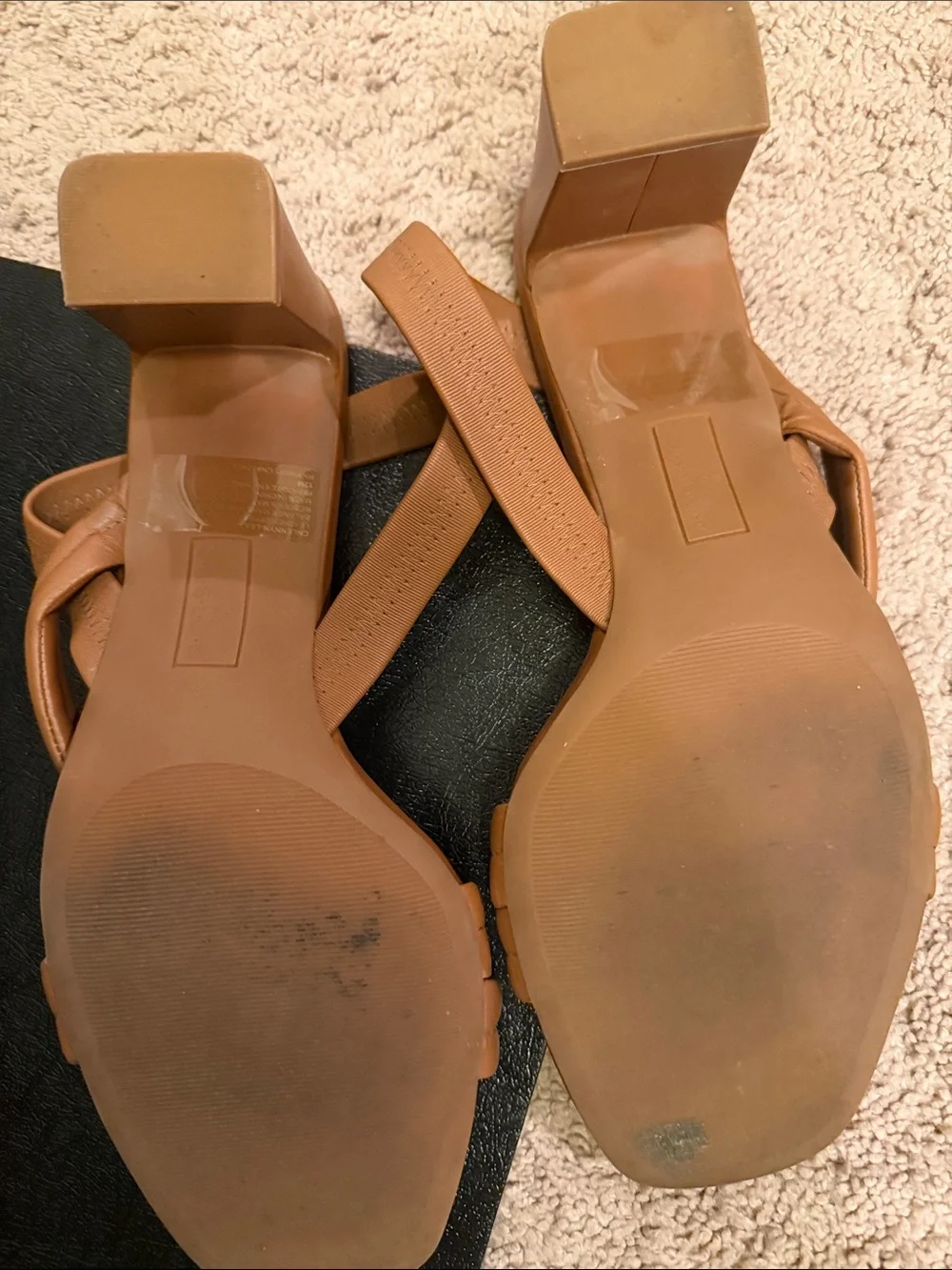 Caslon Tan Strappy Slingback Heels